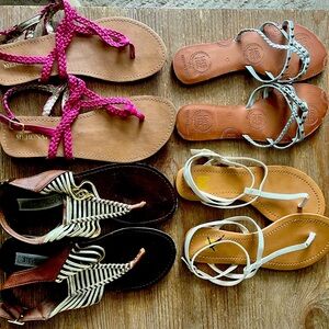 Sandals size 6.5 bundle of 4 Steve Madden Victoria’s Secret pink target